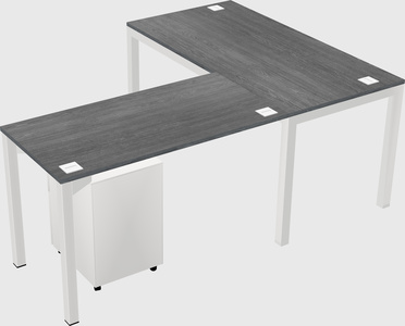 L-shaped desk