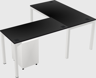 L-shaped desk