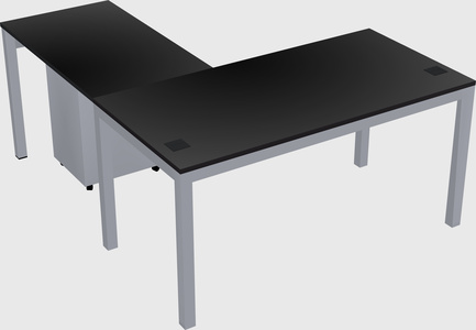 L-shaped desk