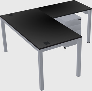 L-shaped desk