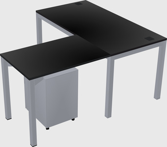 L-shaped desk
