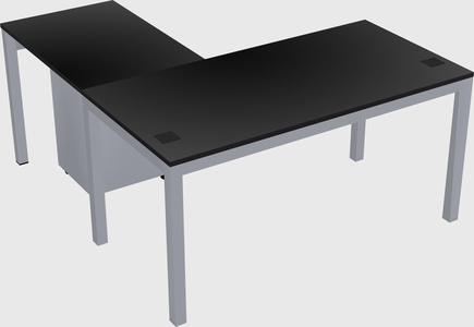 L-shaped desk