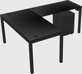 L-shaped desk
