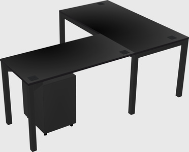 L-shaped desk