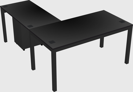L-shaped desk