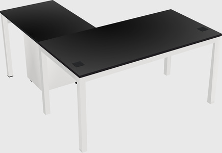 L-shaped desk