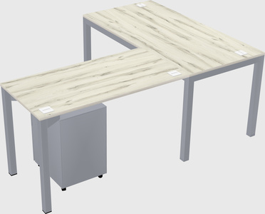 L-shaped desk