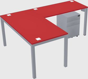 L-shaped desk