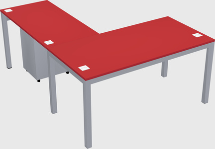 L-shaped desk