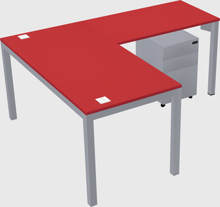 L-shaped desk