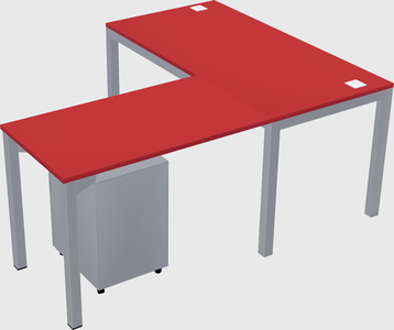 L-shaped desk