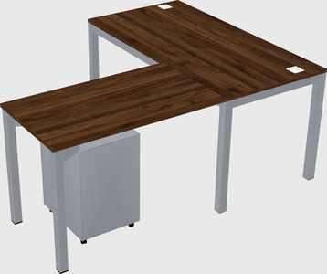 L-shaped desk