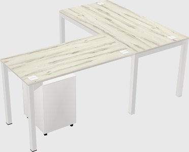 L-shaped desk