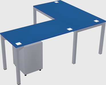 L-shaped desk