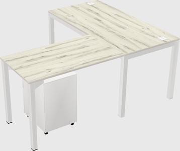 L-shaped desk