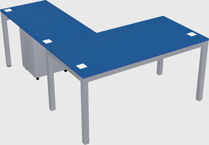 L-shaped desk