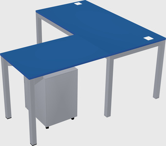 L-shaped desk