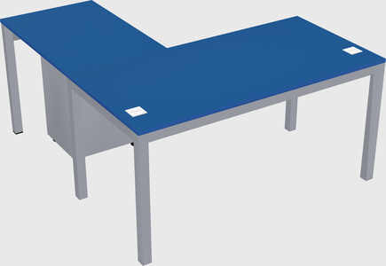 L-shaped desk