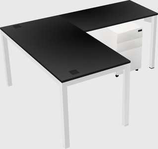 L-shaped desk
