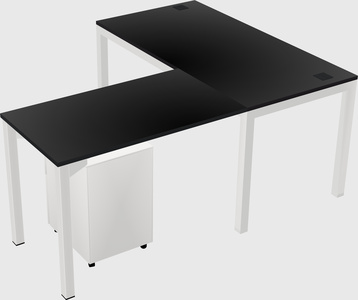 L-shaped desk