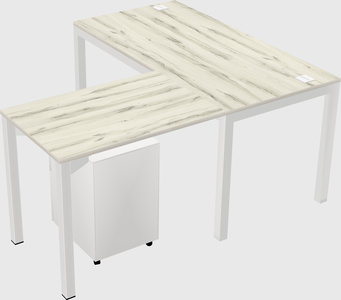 L-shaped desk