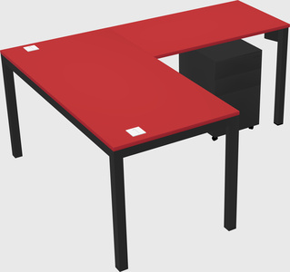 L-shaped desk