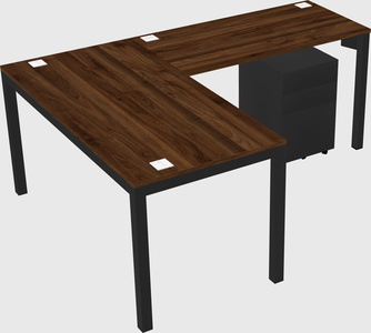 L-shaped desk