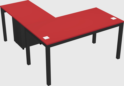 L-shaped desk