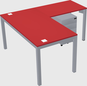 L-shaped desk