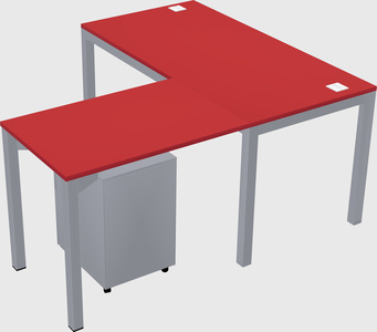 L-shaped desk
