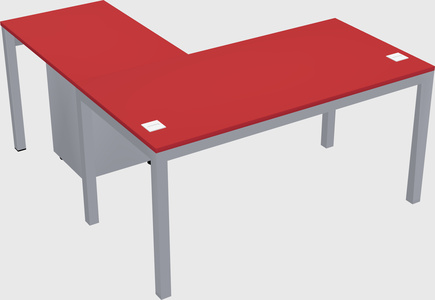 L-shaped desk