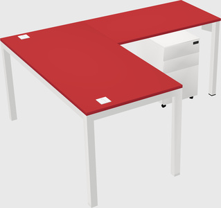 L-shaped desk