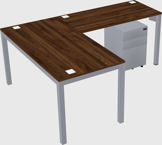 L-shaped desk