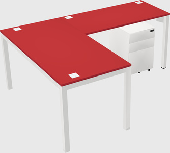 L-shaped desk