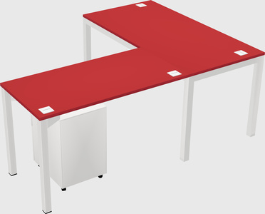 L-shaped desk