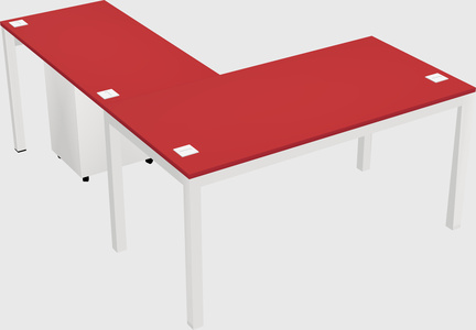 L-shaped desk