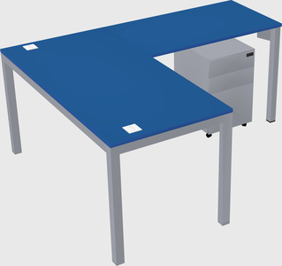 L-shaped desk