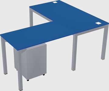 L-shaped desk