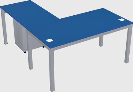 L-shaped desk