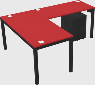 L-shaped desk