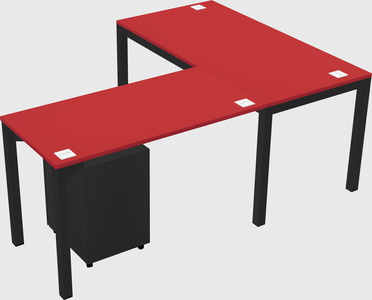 L-shaped desk