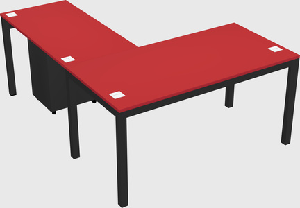 L-shaped desk