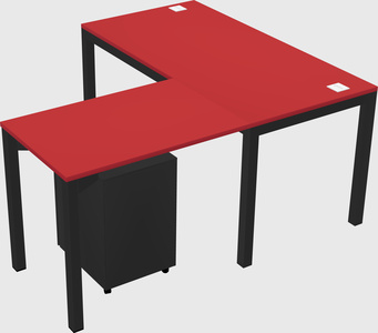 L-shaped desk