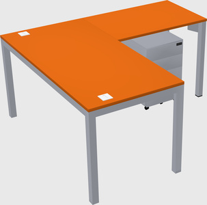 L-shaped desk