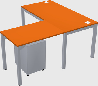 L-shaped desk