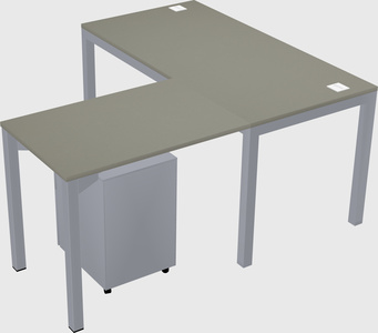 L-shaped desk