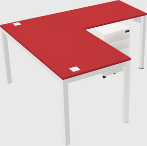 L-shaped desk