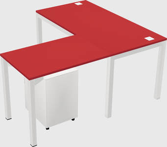 L-shaped desk