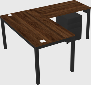 L-shaped desk