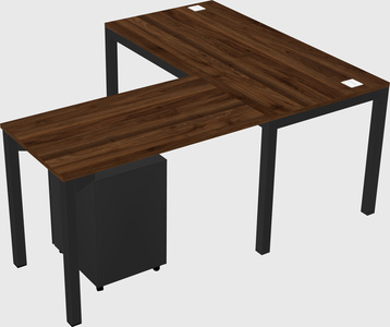L-shaped desk